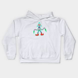 Neon Pointy Grandpapa Kids Hoodie